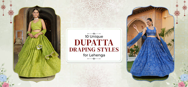 unique Dupatta Draping Styles